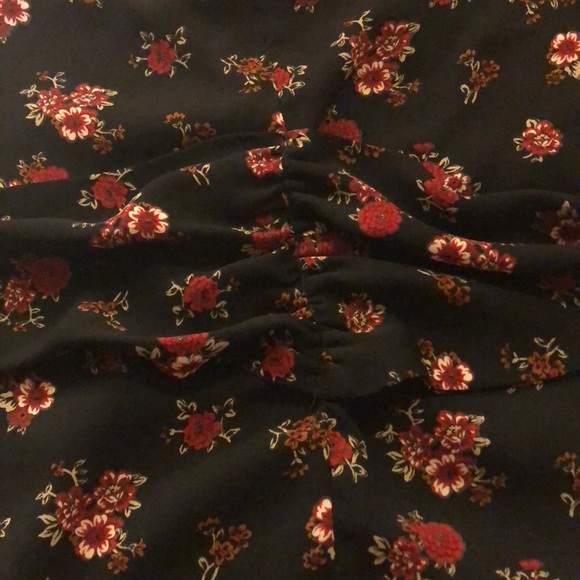 🟠 ZARA 🟠 band collar floral print blouse - Picture 6 of 9